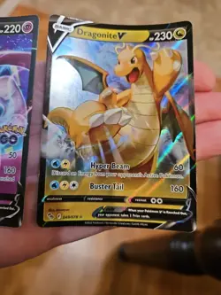 Pokemon Go Mewtwo & Dragonite V Promos 223 & 49/78 - Image 3