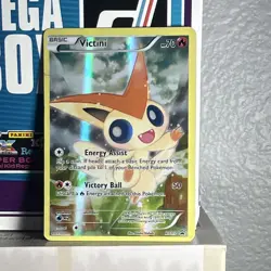 Pokemon TCG Victini XY117 XY Promo Holo Basic HP70 Fire 50 Attack Card - Image 1