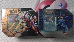 Pokemon Paldea Partners Slashing Legends Tin Sets Koraidon & Miraidon - Sealed - Image 1