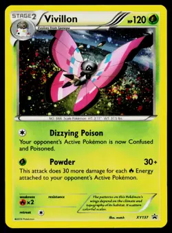 Vivillon - Holo XY137 Promo Pokemon XY Promos NM - Image 1