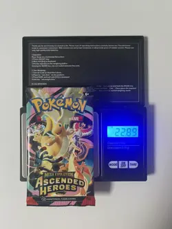 Very Heavy 22.89g Pokemon Ascended Heroes Booster Pack Potential God PackU! - Image 1