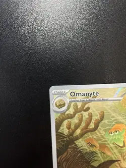 Pokemon - 180/165 Omanyte SV Scarlet & Violet 151 Illustration Rare Holo NM TCG - Image 3