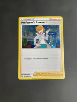 Pokemon TCG Sword & Shield Professors Research 060/072 Cosmos Holo Promo - Image 1