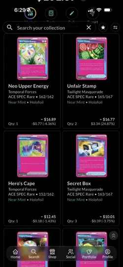 Pokemon TCG 17 ACE SPEC Holo Trainer/Energy Lot - Neo Upper, Unfair Stamp - Image 5