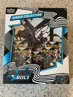 Pokemon TCG Scarlet & Violet: Black Bolt Binder Collection – Factory Sealed NEW - Image 1