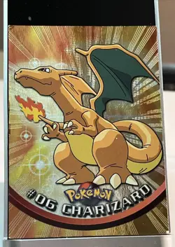 Vintage Pokemon Prism Hologram Vending Sticker Lot – Charizard + Others (Played) - Image 1