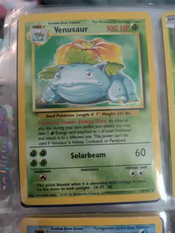 Pokemon TCG Venusaur Base Set 15/102 Holo Shadowless Holo Rare - Image 1