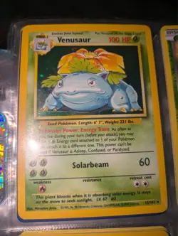 Pokemon TCG Venusaur Base Set 15/102 Holo Shadowless Holo Rare - Image 2