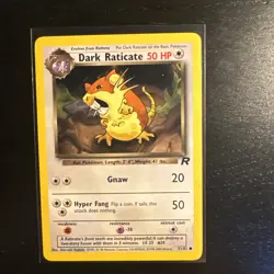 Dark Raticate 51/82 Team Rocket Pokemon Common - Image 1