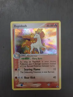 Pokemon TCG Rapidash EX FireRed LeafGreen 13/112 Holo Rare 2004 NM Condition - Image 1