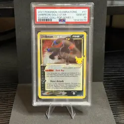 PSA 10 UMBREON 17/17 GOLD STAR CELEBRATIONS CLASSIC COLLECTION POKEMON ✨ - Image 1