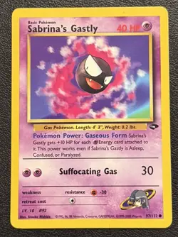 Pokemon TCG Sabrina's Gastly Gym Challenge 97/132 NM - Image 1