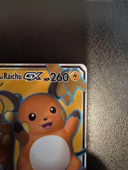 Raichu & Alolan Raichu GX (Full Art) 220/236 Sm-Unified Minds Holo Pokemon TCG - Image 4