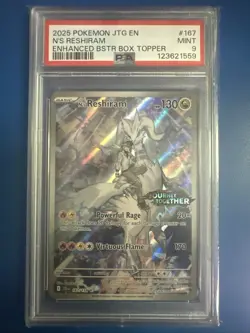 N's Reshiram Journey Together Stamped Box Topper Pokemon #167 - Image 1
