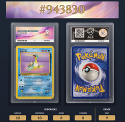 Pokemon TCG - Lapras 25/62 Non-Holo Rare WOTC 1999 Fossil *1st Edition* Ace 9 - Image 1