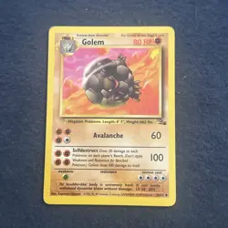 Pokemon TCG WoTC Golem 36/62 Fossil Vintage Rare Near Mint NM - Image 3
