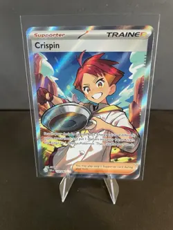 Crispin 164/142 Sv07: Stellar Crown Holo Full Art Trainer Pokemon TCG - Image 1