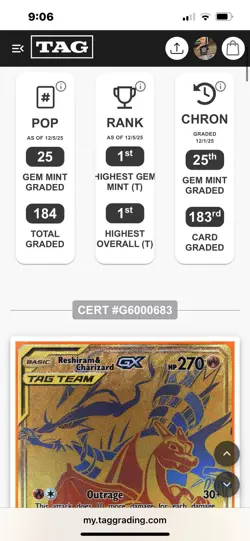 Pokemon Reshiram & Charizard GX Sun & Moon SM247 Promo - TAG 10 (#1 RANK) 🔥 - Image 3