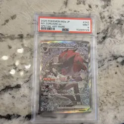 2025 Pokemon Japanese N's Zoroark Ex Special Art Rare #242 PSA 9 Mint - Image 1