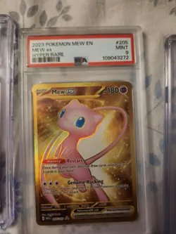 Pokemon TCG Mew ex Hyper Rare PSA 9 Sv: Scarlet & Violet 151 205/165 Holo - Image 1