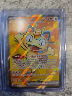 Meowth Ex Full Art 107/088 - Pokemon TCG Perfect Order NM Condition - Image 2