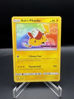 Ash's Pikachu SM108 - Pokemon I Choose You promo NM - Image 1
