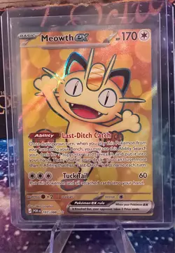 Pokemon MEOWTH EX 107/088 - Perfect Order - ULTRA RARE FULL ART - Image 1
