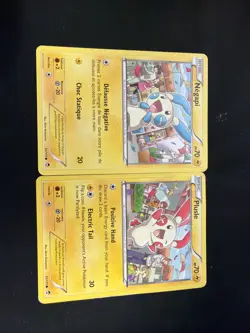 Plusle 31/111 & Minun 32/111 Pokemon B&W Furious Fists 2014 Connecting Art - Image 1