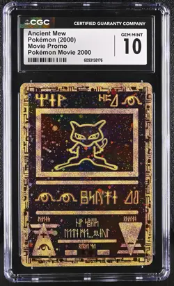 CGC 10 Gem Mint Ancient Mew Pokemon Movie 2000 Pokemon Movie Promo - Image 1