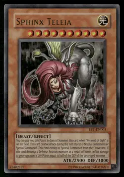 Sphinx Teleia Ultra Rare Yu-Gi-Oh! Movie Exclusive Pack EP1-EN003 NM - Image 1