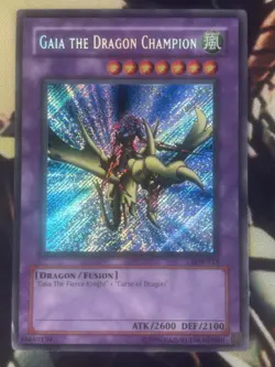 Yugioh: Gaia The Dragon Champion - LOB-125 - Secret Rare - Unlimited - MP - Image 1