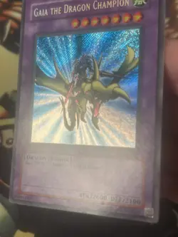 Yugioh: Gaia The Dragon Champion - LOB-125 - Secret Rare - Unlimited - MP - Image 3