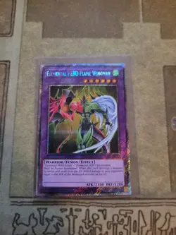 YUGIOH ELEMENTAL HERO FLAME WINGMAN RA03-EN152 PLATINUM RARE 1ST ED NM - Image 1