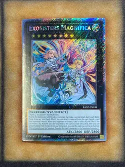 Yugioh Exosisters Magnifica RA02-EN038 Platinum Secret Rare 1st Ed NM - Image 1