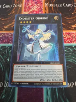 Yugioh Exosister Gibrine GRCR-EN019 Super Rare 1st Edition Near Mint - Image 1