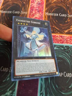 Yugioh Exosister Gibrine GRCR-EN019 Super Rare 1st Edition Near Mint - Image 2