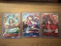 One Piece CCG | Monkey D Luffy OP06-013 & ST01-012 | Alvida OP01-064 ALL NM - Image 1