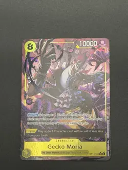 Gecko Moria - OP14-104 (Alternate Art) The Azure Sea's Seven SR - Image 1