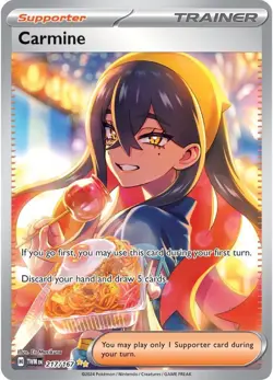 Pokemon TCG Carmine Special Illustration Rare 217/167 Twilight Masquerade Mint - Image 1