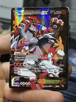 Team Magma's Groudon EX 15/34 Double Crisis 2015 Full Art Pokemon Card TCG - Image 3