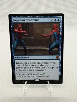 Magic: The Gathering Impostor Syndrome Enchantment Blue Spider-Man Card - Image 1