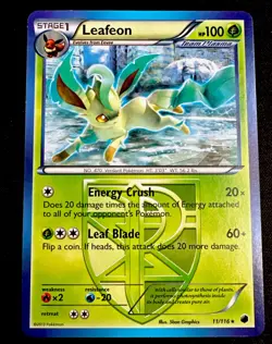Leafeon 10/116 NM Plasma Freeze Rare Card Pokemon Near Mint - Image 1