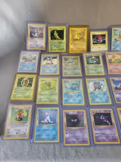 Lot of 57 Pokemon Base Set Shadowless Cards No Duplicates, Read Description! - Image 1