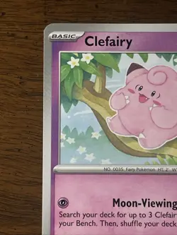 Pokemon Clefairy 035/165 Clefable 036/165 Scarlet & Violet 151 (Lot of 2 Cards) - Image 4