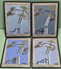 MTG Disenchant x4 Ice Age Hand Painted Altered Ice Age Premodern Legacy Playset - Image 1