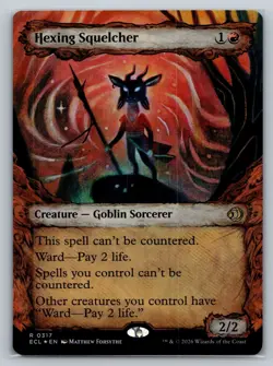 MTG Lorwyn Eclipsed HEXING SQUELCHER Showcase FOIL - NM - Image 1
