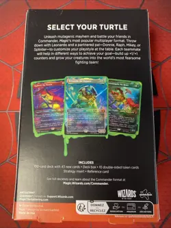 Magic The Gathering Teenage Mutant Ninja Turtles Turtle Power! Commander Deck - Image 2