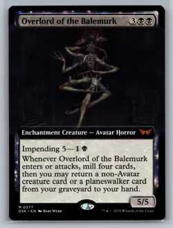 Overlord of the Balemurk (Extended Art) Duskmourn: House of Horror #377 MTG - Image 1