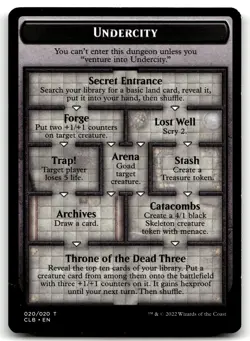 MTG The Initiative // Undercity Double-Sided Token T Commander Legends: Battle f - Image 1