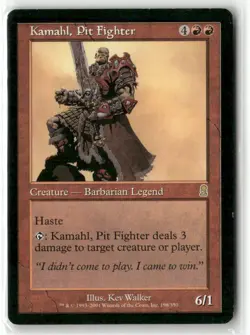 Kamahl, Pit Fighter Normal R Odyssey 198 LP - Image 1